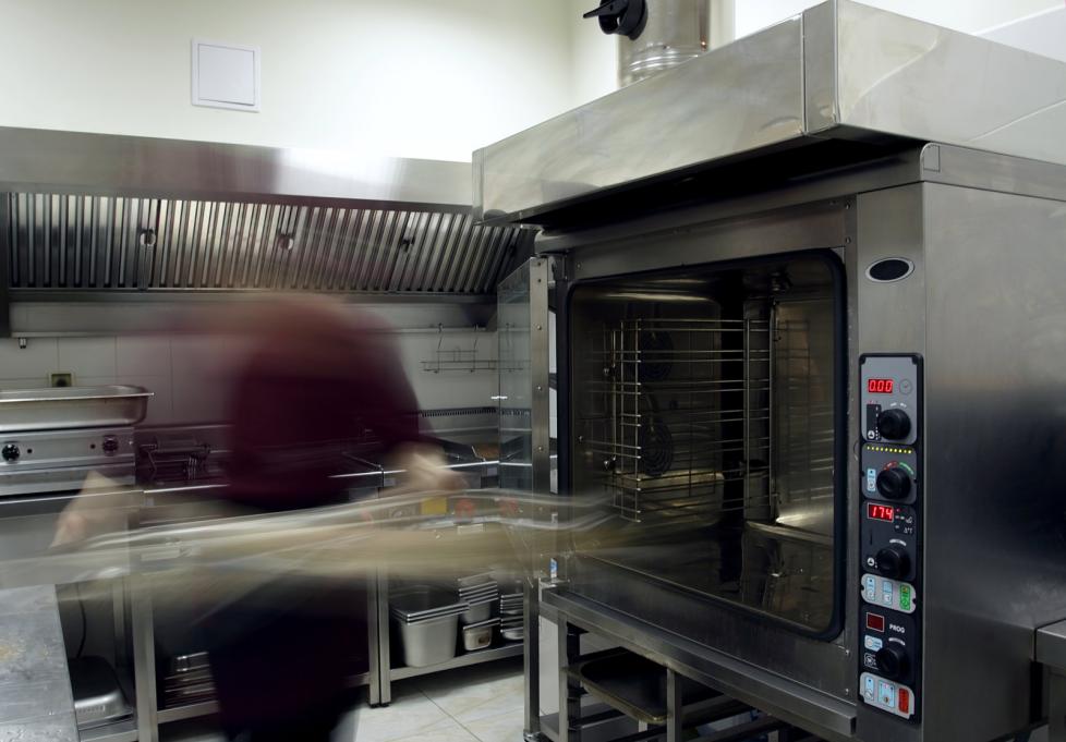 oven in a restaurant kitchen