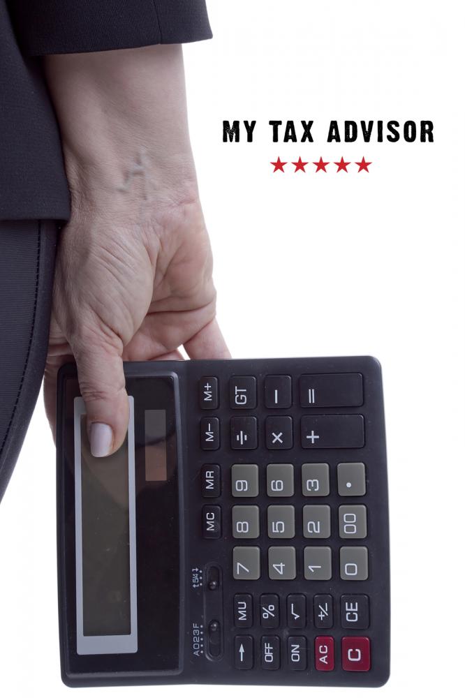 tax advisor holding calculator